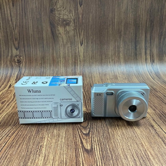 Wluna Cameras,16X Digital Zoom Camera, Digital Camera with 2.8 inch Display, Support 128GB, Point and Shoot Cameras Mini Camera for Teens Students Seniors (Silver)