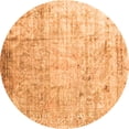 thumbnail image 1 of Ahgly Company Indoor Round Abstract Orange Contemporary Area Rugs, 6' Round, 1 of 1