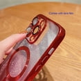 thumbnail image 6 of Allytechgroup for iPhone 16 Pro Max Case Magnetic Glitter Clear Soft TPU Back Shockproof Shell with Camera Lens Protector [Compatible with MagSafe] Slim Gardient Plating Bling Phone Cover, Lightpurple, 6 of 10