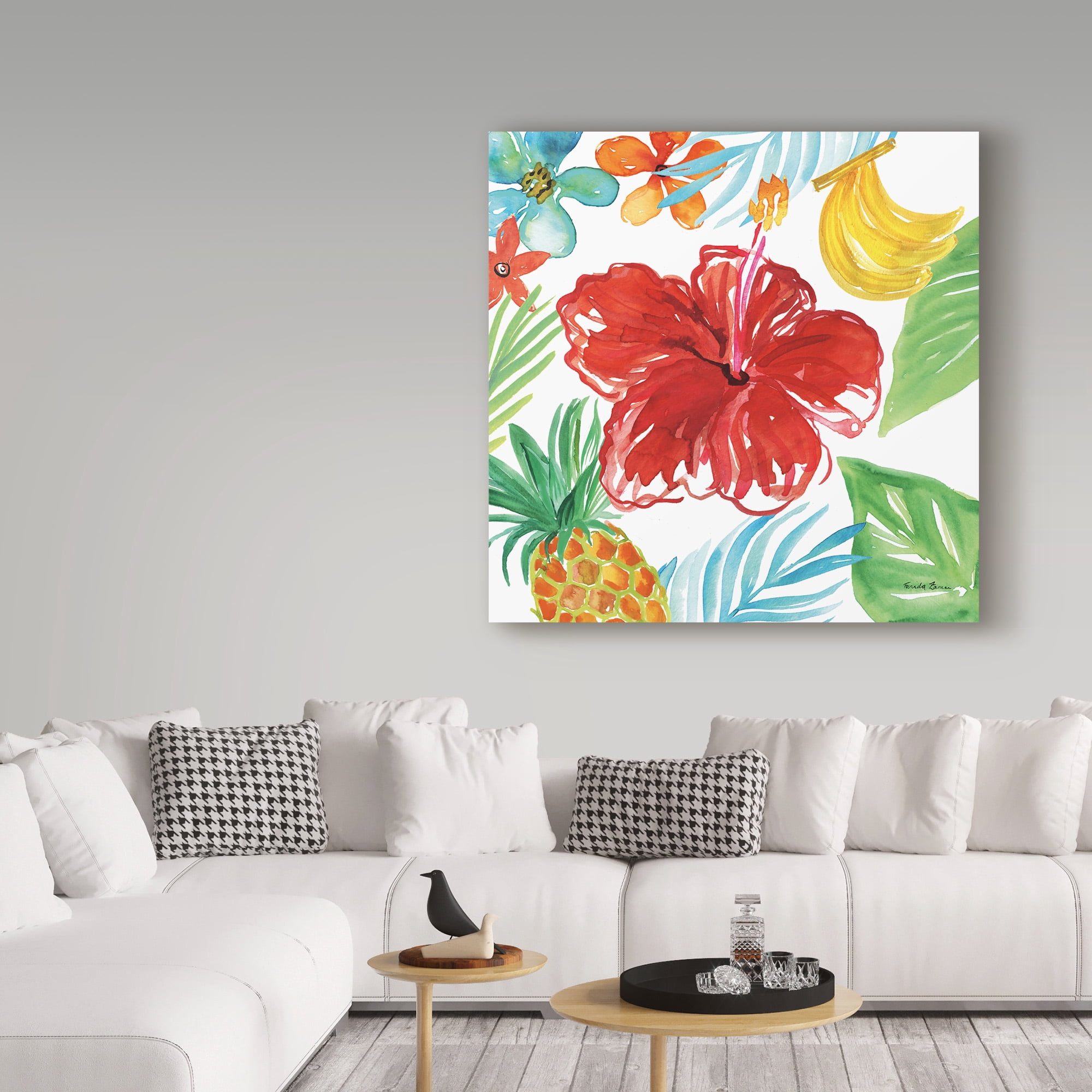 Trademark Fine Art 'Tropicana V' Canvas Art by Farida Zaman