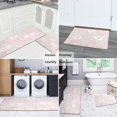 thumbnail image 6 of 2 Piece Pink Flowers Dalia Spring Rug Kitchen Rug Set, Decor Kitchen Rugs, Absorbent Non-Slip Washable Floor Mats, Home Indoor Runner Rugs 17"x47"+17"x30", 6 of 7