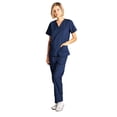 thumbnail image 3 of Dagacci Uniforme Médico Mujer y Hombre Conjunto Médico Unisex Top y Pantalón Médico Azul Marino L, 3 of 5