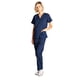 thumbnail image 3 of Dagacci Uniforme Médico Mujer y Hombre Conjunto Médico Unisex Top y Pantalón Médico Azul Marino L, 3 of 5
