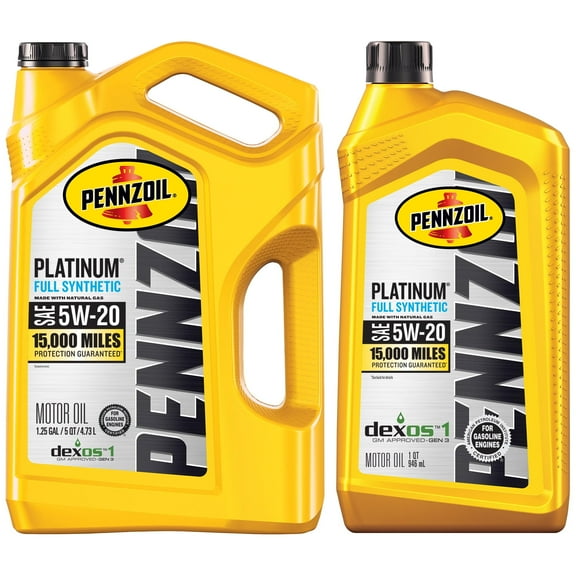 Pennzoil 5W-20 Synthetic 5 Quart Plus BONUS Quart