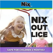 Nix Lice Killing Cream Rinse Lice Treatment Kit with 2 Bottles and 2 Nit Combs, 4 Piece