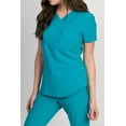 thumbnail image 3 of Medgear Fusion-Newport Scrubs Top for Women with 2 Chest Pockets, 3 of 4