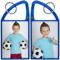 thumbnail image 3 of Snapins 2" x 2.875" Blue Carabiner Double Photo Keychain, 3 of 4