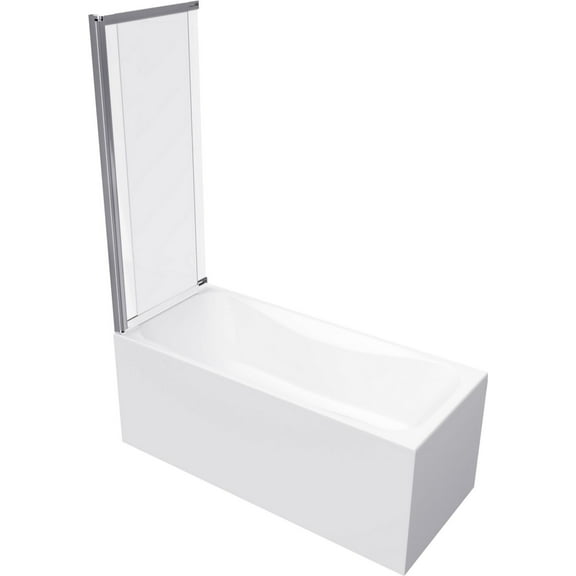 A And E Bath And Shower Amara 55-1/8" High X 39-3/8" Wide Hinged, Pivot, Shower Screen,