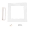 thumbnail image 1 of Macetero de pared moderno, colgador de plantas, jarrón colgante para flores, soportes para plantas artificiales. Blanco 20x20x45cm, 1 of 9