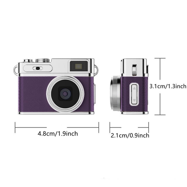 Herunwer Retro Style Mini HD Camera, Portable and Ultra-Lightweight for On-the-Go Recording