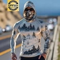 thumbnail image 4 of Viluyesy Men's UPF 50+ Sun Shirt, Lightweight Breathable Quick-Drying UV Protection Rash Guard Tops for Outdoor Hiking White S, 4 of 7