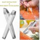 thumbnail image 4 of Stainless Steel Kitchen Tweezers Set of 2 Flat Fish Pliers for Cooking and Baking Chef Tools with Angled Design, 4 of 5