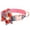 Orange, variant on SPRING PARK Pet Soft & Comfy Flower Decor Nylon Adjustable Dog Collars for Puppy
