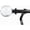 Black, variant on WL.Rocaille 3/4" Metal Round Clear Acrylic Ball Finials Adjustable Curtain Rod, 28"-48"