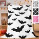 thumbnail image 1 of Xihbxyly Manta de Murciélago de Halloween, Franela Suave, Acogedora y Cálida, Ideal para Decorar El Hogar, Usar En El Sofá o La Cama, 70 X 100 Cm, Diseño En Blanco y Negro., 1 of 6