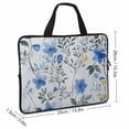 thumbnail image 2 of AWERP Spring Floral Blue and Yellow Watercolor Floral Farmhouse Flowers Laptop Bag Diving fabric Soft Carrying Travel Case (Idea) Tablet Cover Neoprene 13inch, 2 of 5