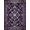 Purple, Pattern 17, variant on ODIKA 4' x 6' Machine Washable Non-Slip Area Rug, oriental paisley High Traffic Rug, Purple, 1148975