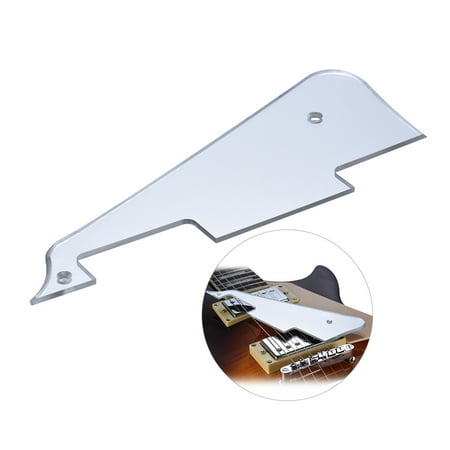 Electric Guitar Pickguard Scratch Plate for Gibson Les Paul Style Replacement Part Silver (Best Replacement Tuners For Gibson Les Paul)