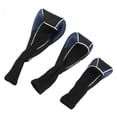 thumbnail image 1 of 3PCS Club Head Covers, Universal Elastic Long Neck Headcovers Set, Thick Material, Fine Stitching, Full Guard for Clubs, Prevent Slipping, 1 of 7