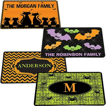 Personalized Halloween Doormat 24" x 36", Available in 4 Styles