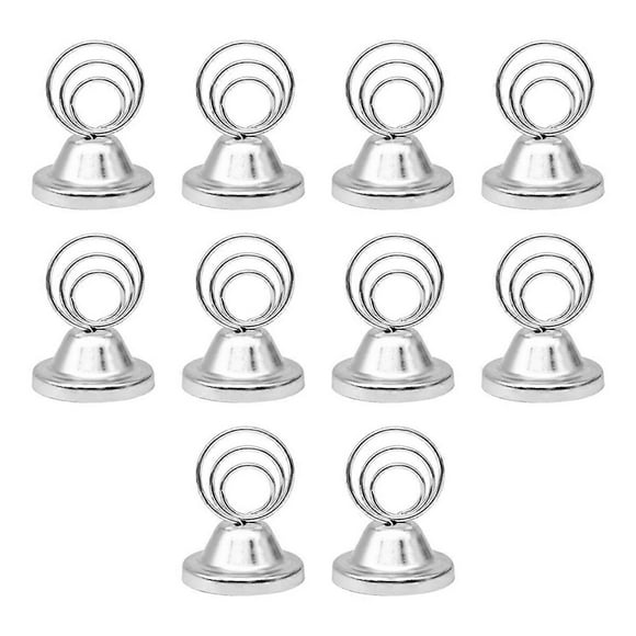Pot lid note holder table number holder seat card holder (Silver)