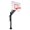 Black, variant on Attack Extreme Steel In Ground Adjustable Basketball System, Orange