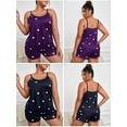 thumbnail image 2 of Cozyfort Pajama Sets for Women Plus Size 2 Piece Summer Camisole Shorts Women's Pajamas Plus Size Home Suit Set Plus Size Womens Clothes, 2 of 3