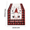 thumbnail image 3 of AuroraX Christmas Table Runner 72 Inches Long Classic Red Christmas Table Runner Xmas Merry Winter Dining Art Deco Linen Table Runner Decoration for Home Party, 3 of 4