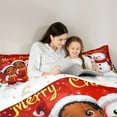 thumbnail image 5 of jejeloiu Cartoon Christmas Snowman Full Size Comforter Sets,Black Girl Bedding Comforter Set,Kids Xmas Gifts Bedding Sets For Girl Boys Kids,Super Cozy Room Decor Reversible,3 Pieces, 5 of 8