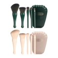 thumbnail image 2 of Juego de Herramientas de Brochas de Maquillaje de 10 Piezas para Viaje Blanco, 2 of 5