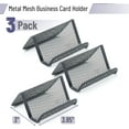 thumbnail image 2 of Mr. Pen- Metal Mesh Business Card Holders, 3 Pack, Grey, Business Card Holder for Desk, Metal Business Card Holder Display, Business Card Stand, Desk Business Card Holder Desk Card Holder, 2 of 8