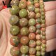 thumbnail image 3 of Cuentas de piedra natural de 4, 6, 8 y 10 mm, lava, amazonita, ágata, amatista, turmalina, cuentas redondas para hacer joyas, pulseras de bricolaje, 3 of 5