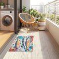 thumbnail image 4 of Yayeee Doormat for Indoor Entrance 32" x 20" Non Slippery Floor Rug, Yellow Sardines Pattern, 4 of 8