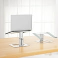 thumbnail image 2 of LSX Aluminum Laptop Stand Ergonomic Adjustable Notebook Stand Riser Holder Computer Stand Compatible with Air Pro Dell HP Lenovo More .Laptops (), 2 of 9