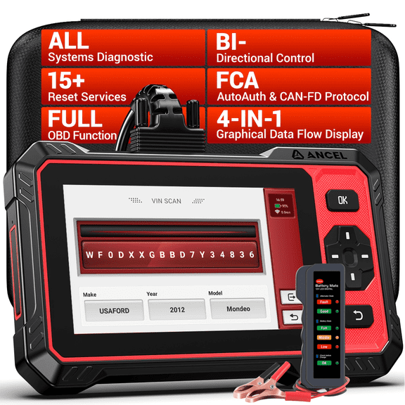 [Second Hand] ANCEL OBD2 Diagnostic Scanner Full System Bidirectional Scan Tool FCA