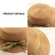 thumbnail image 3 of Sombrero de paja de ratán para niños con circunferencia de 52-54 cm, sombrero de verano, parasol para exteriores, sombrero de playa, protector solar, sombrero de copa plana, sombrero para, 3 of 5