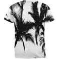 thumbnail image 2 of T-Shirt pour Adulte à Silhouette de Palmier Noir et Blanc Partout, 2 of 2