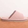 thumbnail image 4 of Xfvqtps Unisex House Slippers for Men Women Open Toe Minimalist Design Simplicity Soft Sole Slip on Non-Slip Comfortable Cozy Indoor Warm Winter Cotton Slippers, 4 of 7