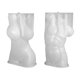 thumbnail image 3 of Molde de silicona con forma de cuerpo humano para minería térmica, creativo, medio retrato, aromaterapia, yeso, molde para velas corporales, 3 of 5