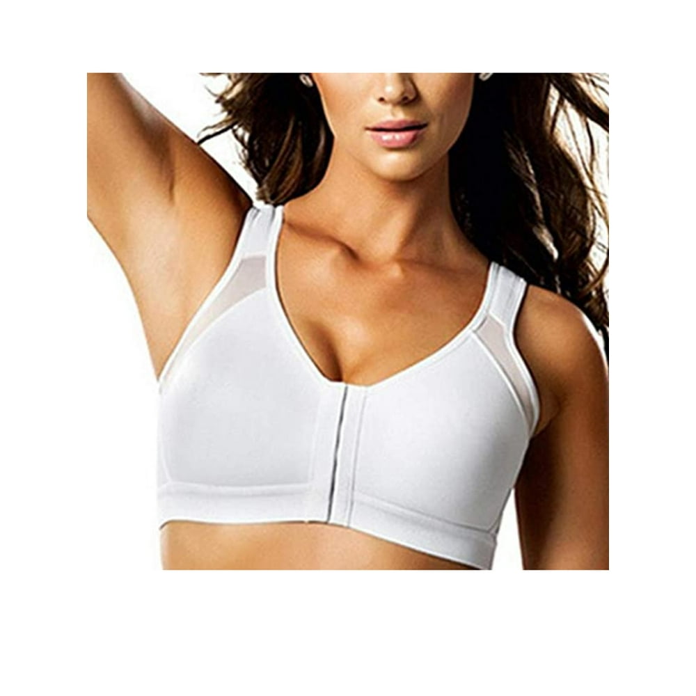 Nituyy Nituyy Women's Full Coverage Front Closure Wire Free Back Support Bra