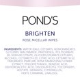 thumbnail image 3 of Pond's Vitamin Micellar Wipes Brighten Rose, 25 Wipes, 3 of 3