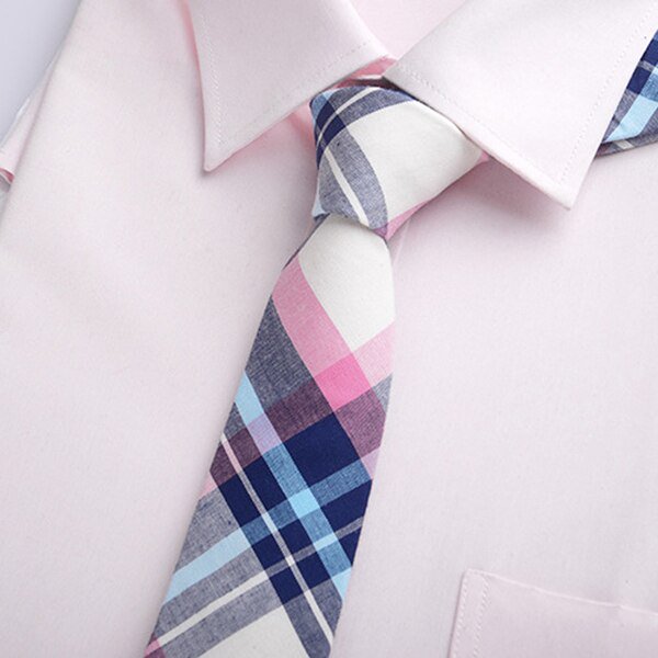 HUISHI moda 100% corbata de algodón Formal para hombres Casual Plaid Corbatas Gravatas Corbatas Slim trajes para hombres corbatas fiesta cuello estrecho corbata yaoshenbao CONDUJO