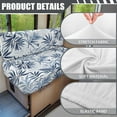 thumbnail image 6 of Uorisanigo RV Dinette Cushions Covers Blue Banana Leaf RV Sofa Cover Camper Seat Cushion Slipcovers 2 Piece Washable Rv Bench Seat Covers for Travel Trailer Couch, 6 of 7