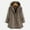 Grey, variant on Womens Solid Color Coat Jacket Long Sleeve Casual Zipper Hooded Long Warm Button Coat Fashion Jacket Jacket Women Tall Juniors Vest Jacket Jacket Women Zip up Women Fitted Jacket Tall Jacket Maze