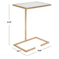 thumbnail image 5 of SAFAVIEH Neil Gold Leaf Accent Table Gold / White, 5 of 7