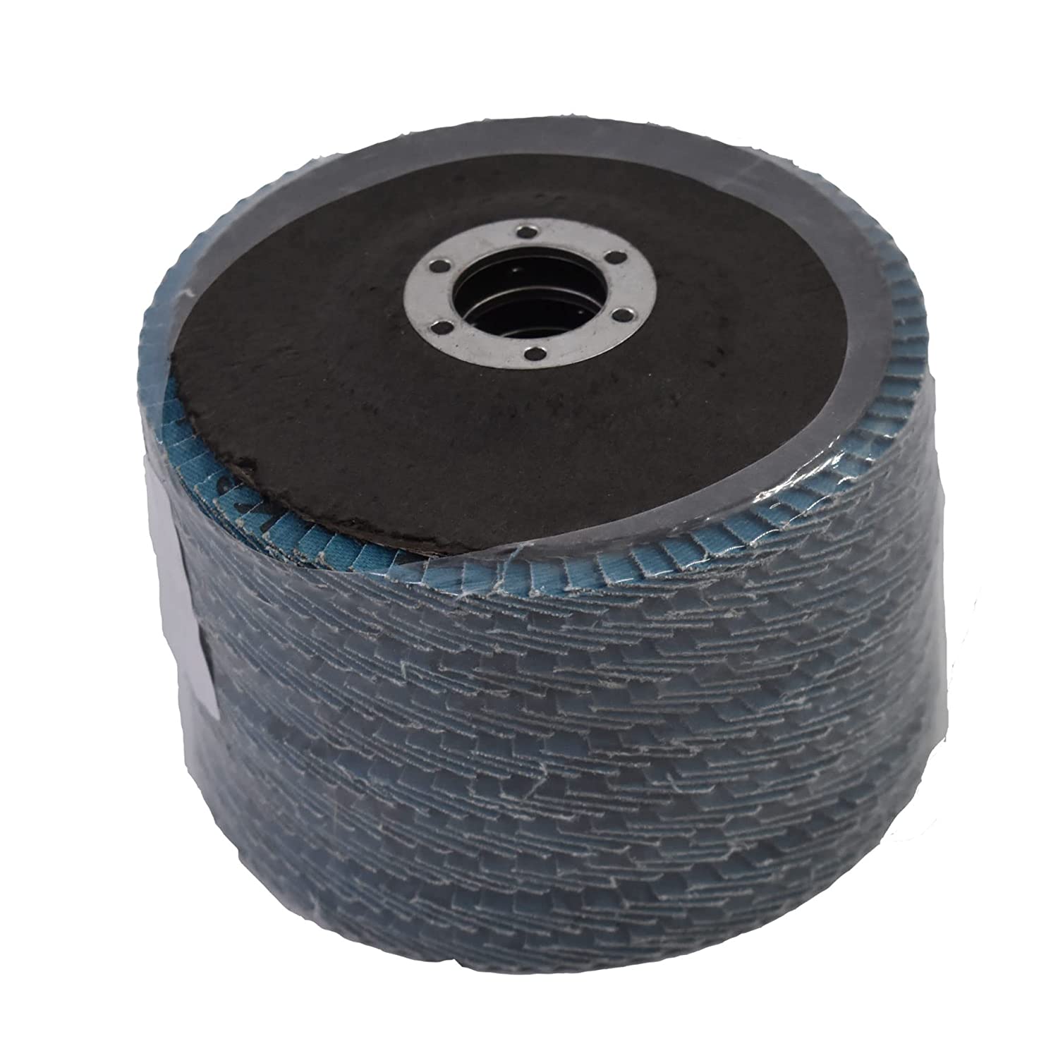 Black Hawk 100 Pack 4.5" Zirconia Resin Fiber Discs – 80 Grit For Steel & Stainless Steel – 7/8" Arbor