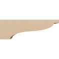 thumbnail image 3 of 5"W x 30"D x 10"H Thin Garner Rough Cedar Woodgrain TimberThane Corbel, Primed Tan, 3 of 6