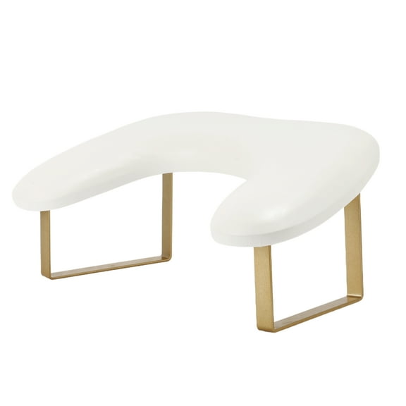 Vocoste Arm Rest for Nails Tech U Shaped with Detachable Brackets with Stable Base Nail Hand Rest White