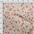 thumbnail image 3 of oneOone Cotton Flex Red Fabric Asian Floral Sewing Material Print Fabric By The Yard 40 Inch Wide, 3 of 4