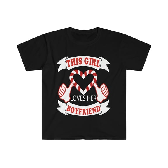 This Girl loves her Boyfriend Unisex T-shirt S-3XL Valentine's Day